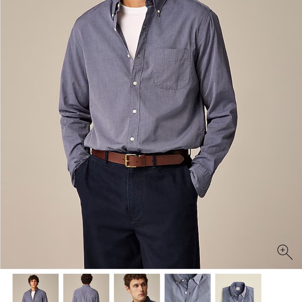 Men's J CrewBlue Button-Down Shirt